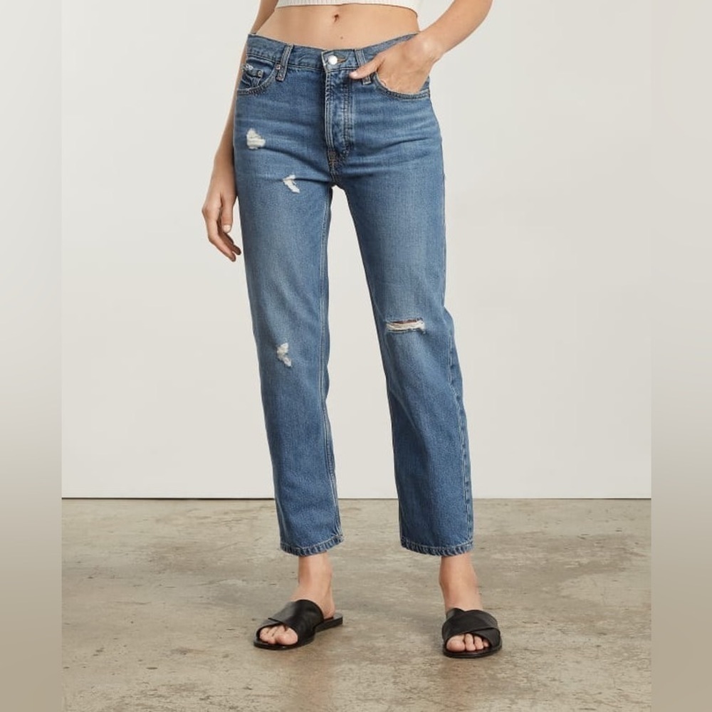 Everlane The Summer Slouch Jean Tularosa Distressed Straight Leg NWT
